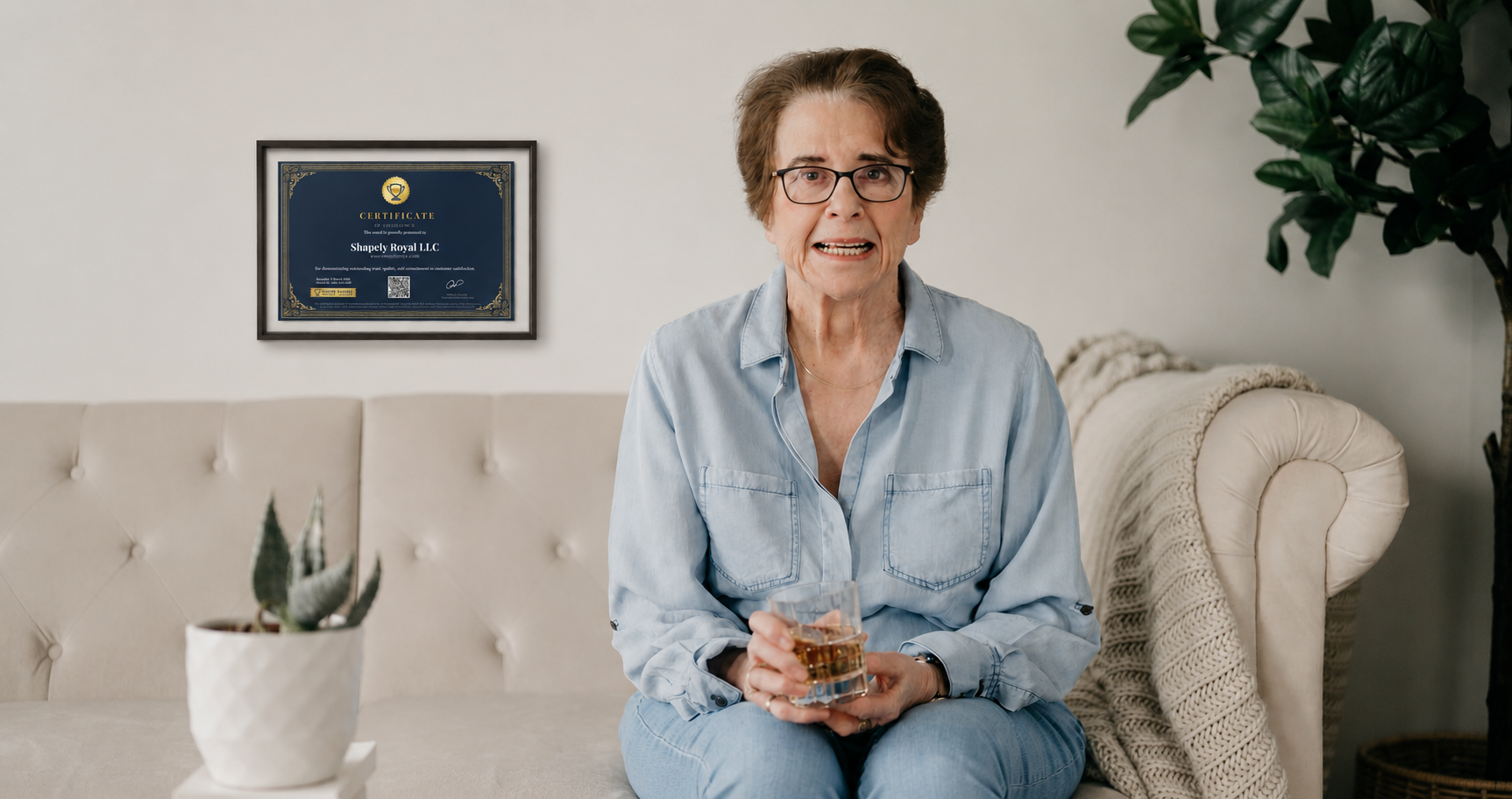 Nancy, founder of ShapelyRoyal and first recipient of the Trusted Business Award